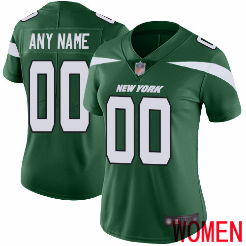 Limited Green Women Home Jersey NFL Customized Football New York Jets Vapor Untouchable